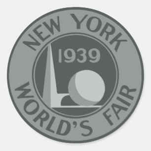 Sticker Rond Salon mondial de New York 1939