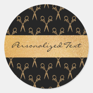 Sticker Rond Salon Shears