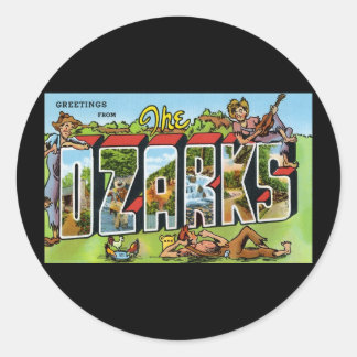 Sticker Rond Salutations des Ozarks
