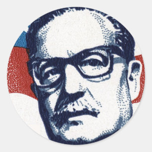 Sticker Rond Salvador Allende - Vencérémonies