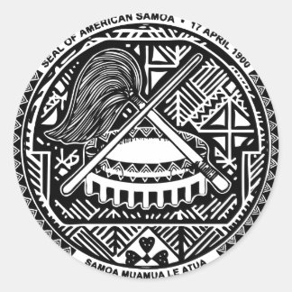 STICKER ROND SAMOA