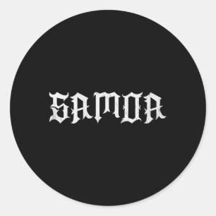 Sticker Rond Samoa Samoan Pride polynésienne