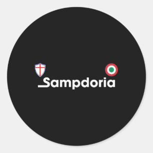 Sticker Rond Sampdoria Jersey Fashion Maglietta