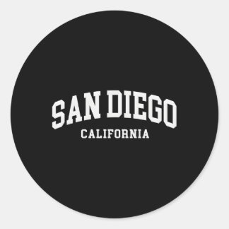 Sticker Rond San Diego California Sd
