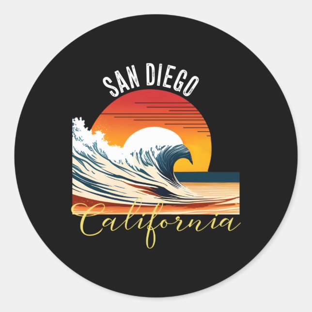 Sticker Rond San Diego San Diego (Devant)