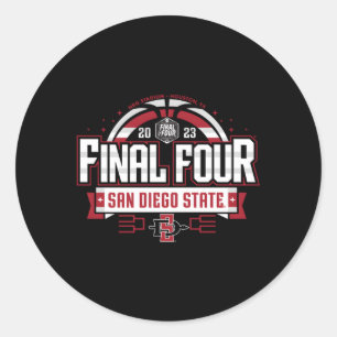 Sticker Rond San Diego State Aztecs Final Four 2023 Basketball