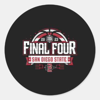 Sticker Rond San Diego State Aztecs Final Four 2023 Basketball