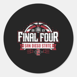 Sticker Rond San Diego State Aztecs Final Four 2023 Basketball