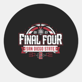 Sticker Rond San Diego State Aztecs Final Four 2023 Basketball