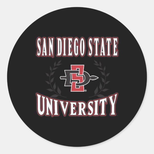 Sticker Rond San Diego State Aztecs Laurels (Devant)