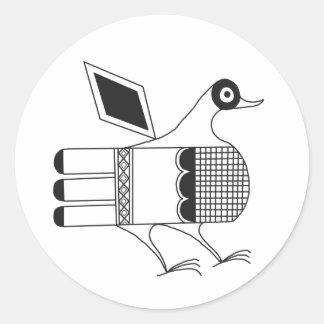Sticker Rond San Idelfonso Pueblo Bird