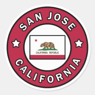 Sticker Rond San Jose Californie
