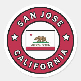 Sticker Rond San Jose la Californie