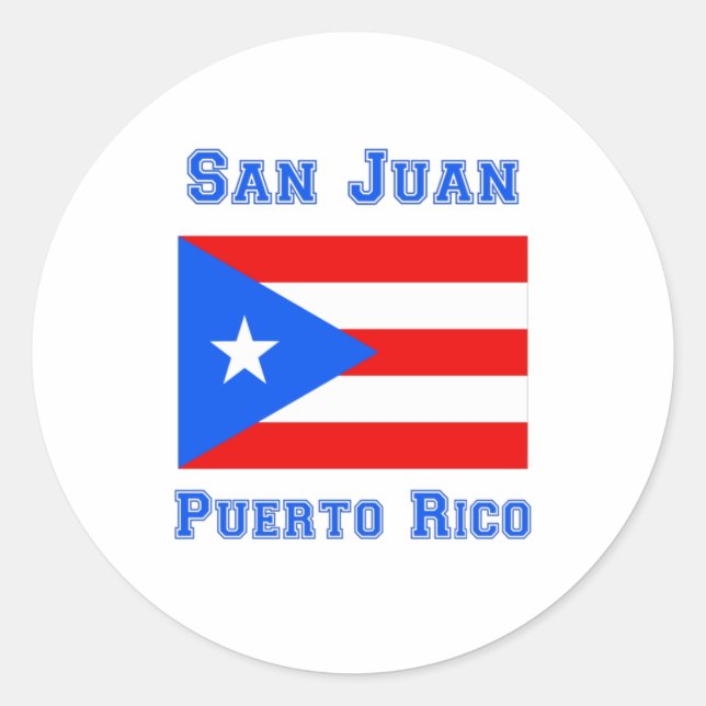Sticker Rond San Juan Porto Rico (Devant)