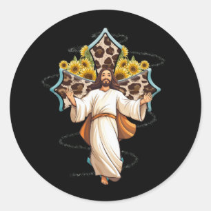 Sticker Rond San Judas Jude L'Apôtre Saint Jude Thaddeus Jésus