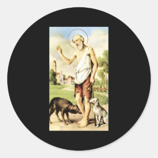 Sticker Rond San Lazaro Cuba Babalu Aye