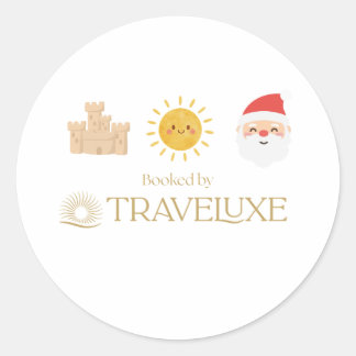 Sticker Rond Sand Sun & Santa