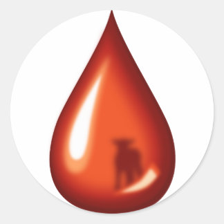 Sticker Rond Sang de l'Agneau- Jésus