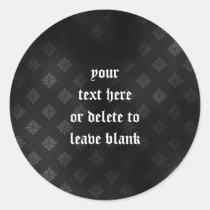 Sticker Rond Sanguinaire Vampire Goth Mariage