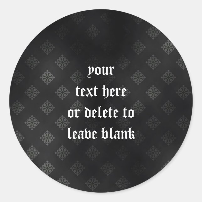 Sticker Rond Sanguinaire Vampire Goth Mariage (Devant)