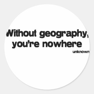 Sticker Rond Sans cote Géographie