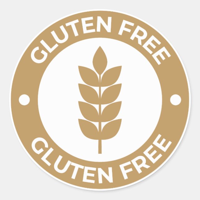 Sticker Rond Sans gluten (Devant)