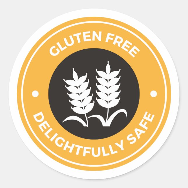Sticker Rond Sans gluten (Devant)