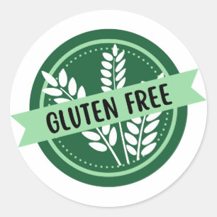 Sticker Rond Sans gluten, sans gluten, coeliaque
