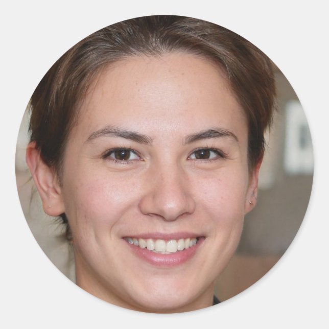 Sticker Rond Sans peur (Devant)