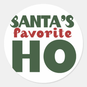Sticker Rond Santas Favori HO