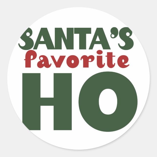 Sticker Rond Santas Favori HO (Devant)
