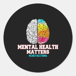 Sticker Rond Santé Mentale S Mettre Fin À La Stigma Amour Sensi