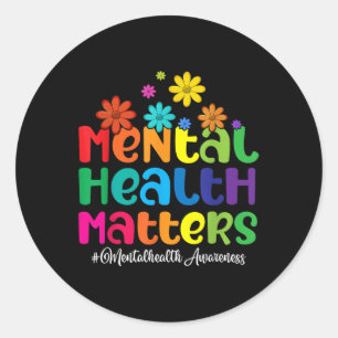 Sticker Rond Santé Mentale S Santé Mentale Inspirante