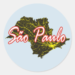 Sticker Rond Sao Paulo