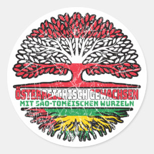 Sticker Rond Sao Tome und Principe Sao Tomeisch Österreich