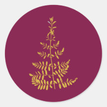 Sapin de Noël Bourgogne et Or