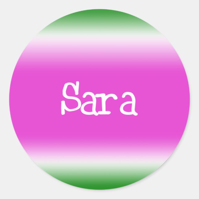 Sticker Rond Sara (Devant)