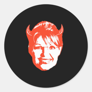 Sticker Rond Sarah Satan