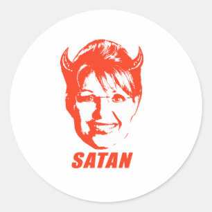 STICKER ROND SARAH SATAN