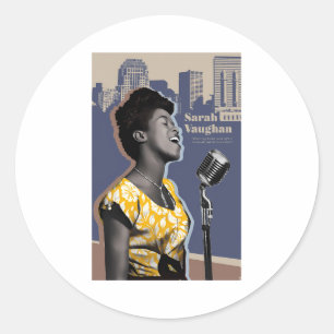 Sticker Rond Sarah Vaughan
