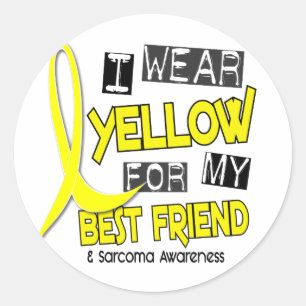 Sticker Rond Sarcoma JAUNE POUR MON MEILLEUR AMI 37