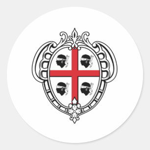 Sticker Rond Sardaigne (Italie) Armoiries