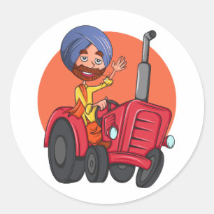 Sticker Rond Sardar Ji