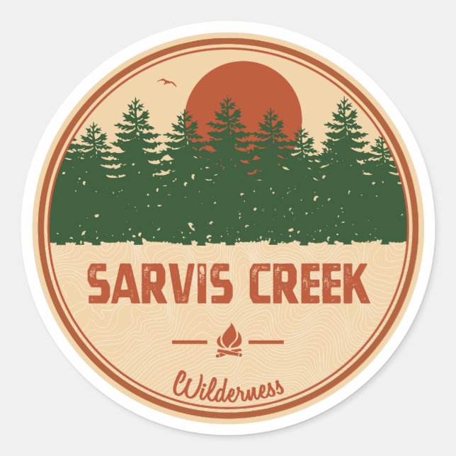 Sticker Rond Sarvis Creek Wilderness Colorado (Devant)