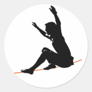 Sticker Rond s'asseoir sur la ligne