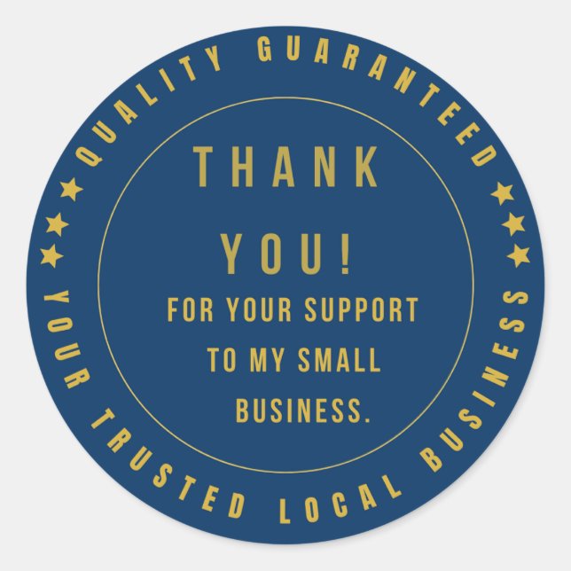 Sticker Rond Satisfaction garantie à 100 % | Qualité garantie (Devant)