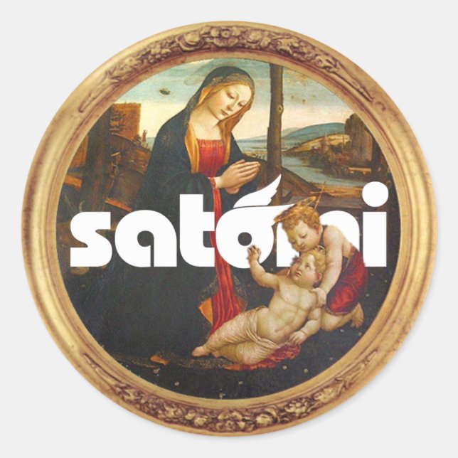 Sticker Rond satomi Francesco (Devant)