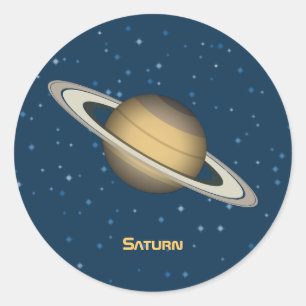 Sticker Rond Saturne