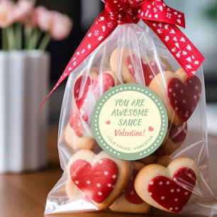 Sticker Rond Sauce Géniale Faveur de la Saint-Valentin