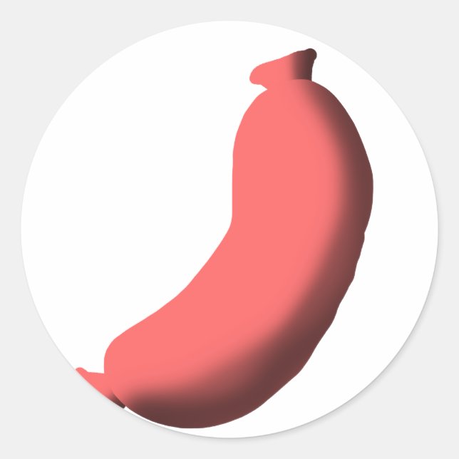 Sticker Rond Saucisse (Devant)